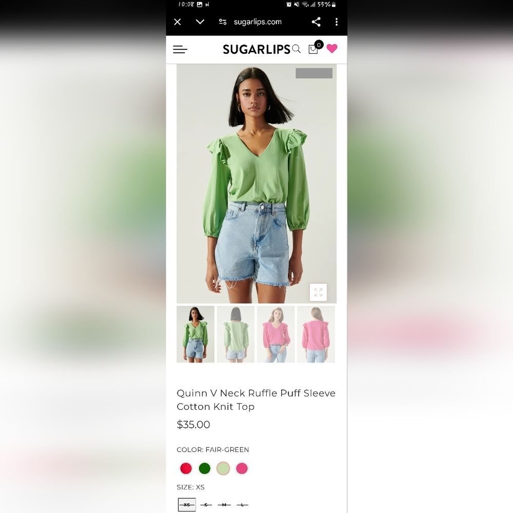 Sugar Lips top